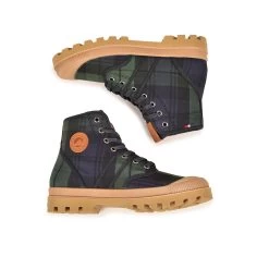 Pataugas AUTHENTIQUE X LE MONT SAINT MICHEL F4G Tartan Marine -Pataugas BOOTS FEMME AUTHENTIQUE MSM 6